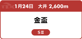 1月24日　大井 2,600m 金盃 SⅡ