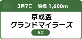 3月7日　船橋 1,600m 京成盃グランドマイラーズ SⅡ