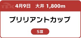 4月9日　大井 1,800m ブリリアントカップ SⅢ