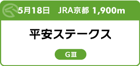 5月18日　JRA京都 1,900m 平安ステークス GⅢ